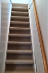 The stairs are steep